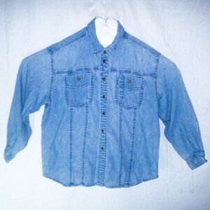 Liz Wear Petite Jean Shirt